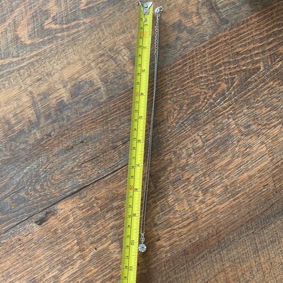 Silver and cubic zirconia necklace - Picture 5 of 5